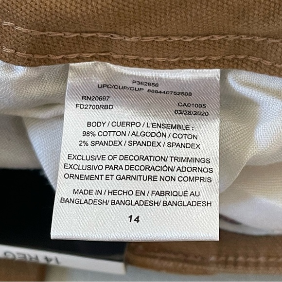 Dickies women’s carpenter pants relaxed fit NWT brown rinsed duck color size 14 - Picture 13 of 16